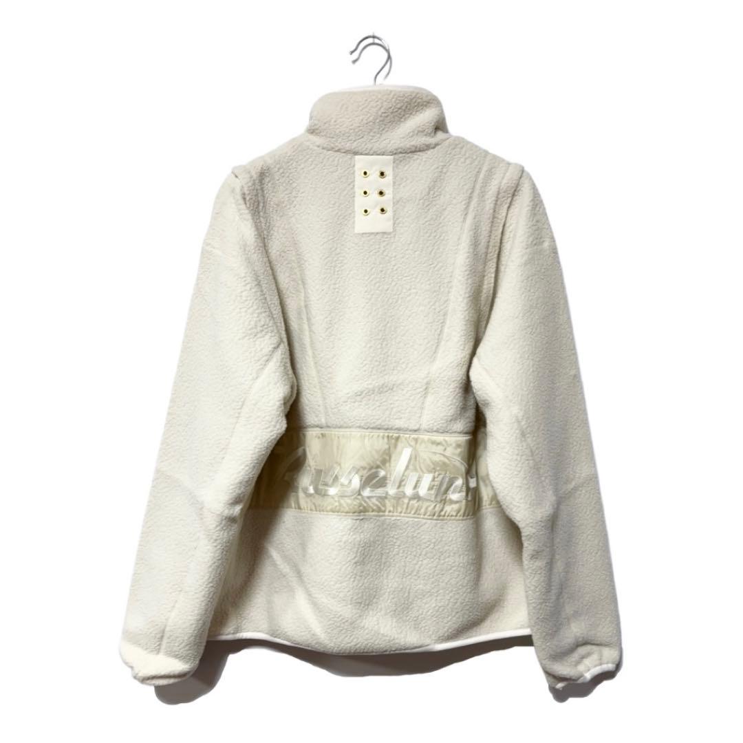 新品 ラッセルノ 2WAY ボアフリース ジャケット ホワイト XL 6 ベスト