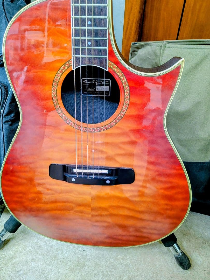 Morris エレアコMorris TC-1Qキルテッド・メイプル★ケース付