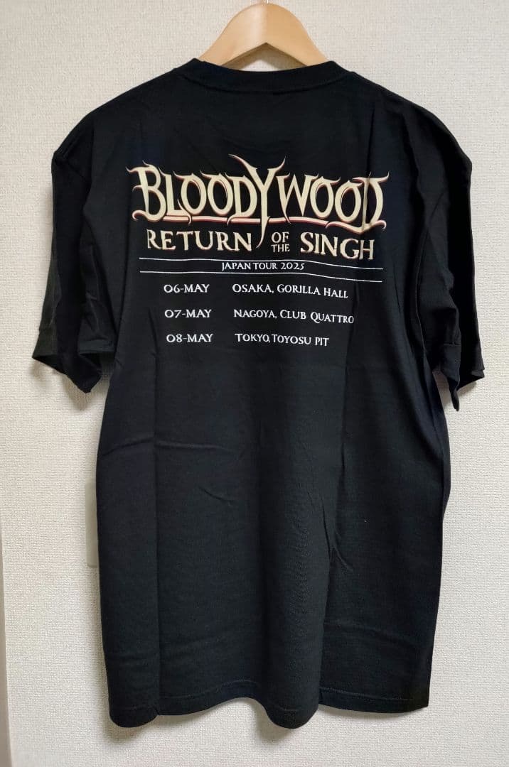 【3月限定】新品 BLOODYWOOD 2025来日公演 ツアーTシャツ【XL】