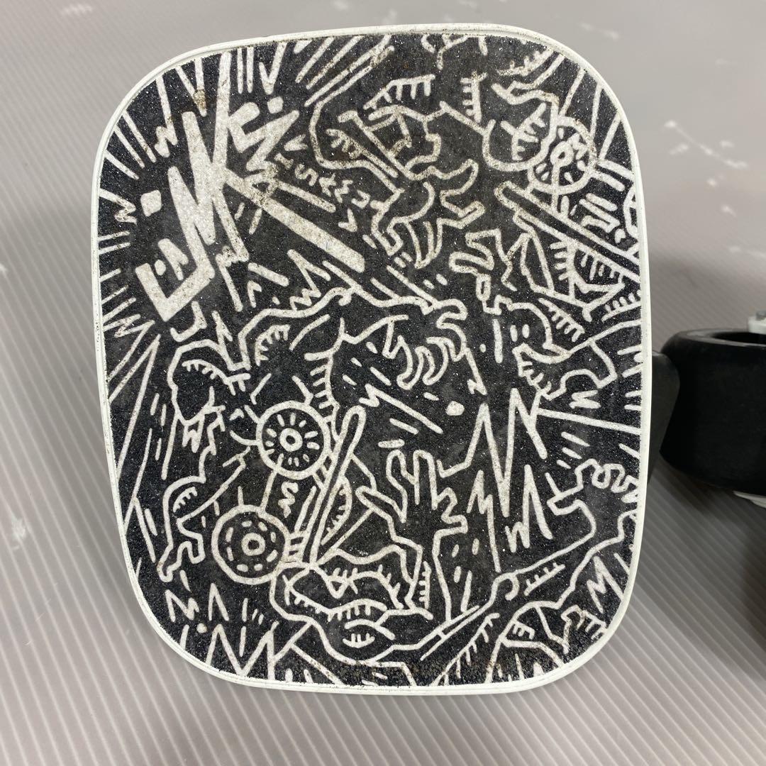 ★美品★JMKスケートボードデッキ ホワイト/ブラック フリーラインスケート