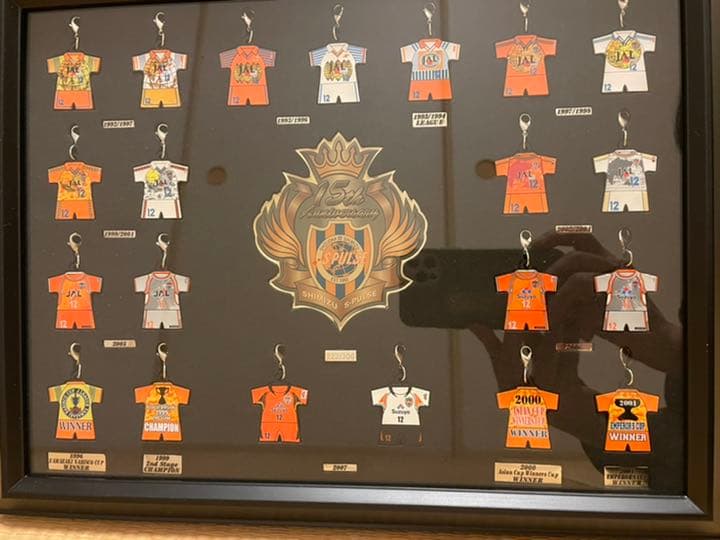 エスパルス 歴代チャームセット 1992〜2007までのユニホームのチャーム