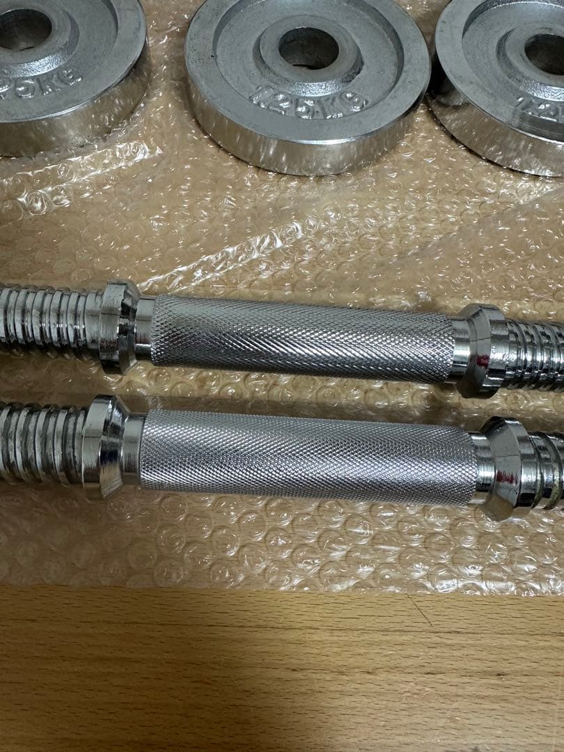早い者勝ち　約20kg ありあわせダンベルセット　シャフト付き