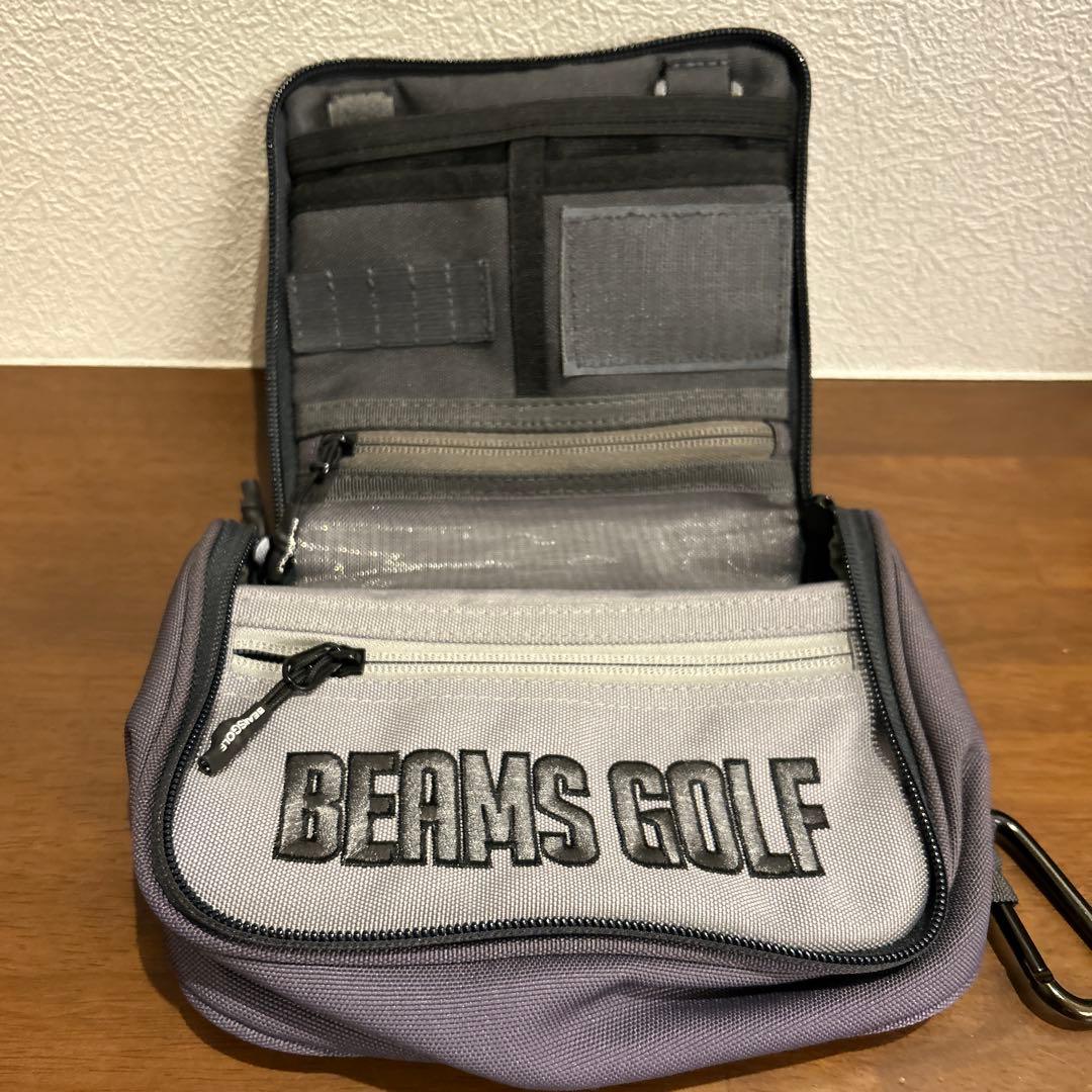 美品　BEAMS GOLF グレー ポーチ