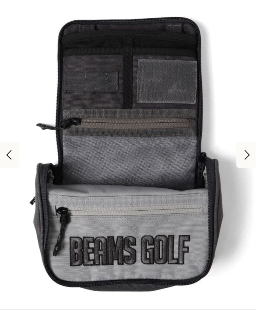 美品　BEAMS GOLF グレー ポーチ
