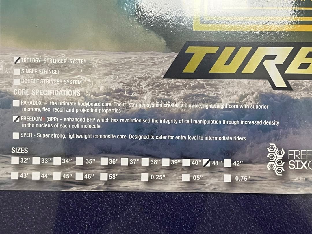 【未開封】TURBO ボディボード 40周年記念モデル ネイビー/ターコイズ