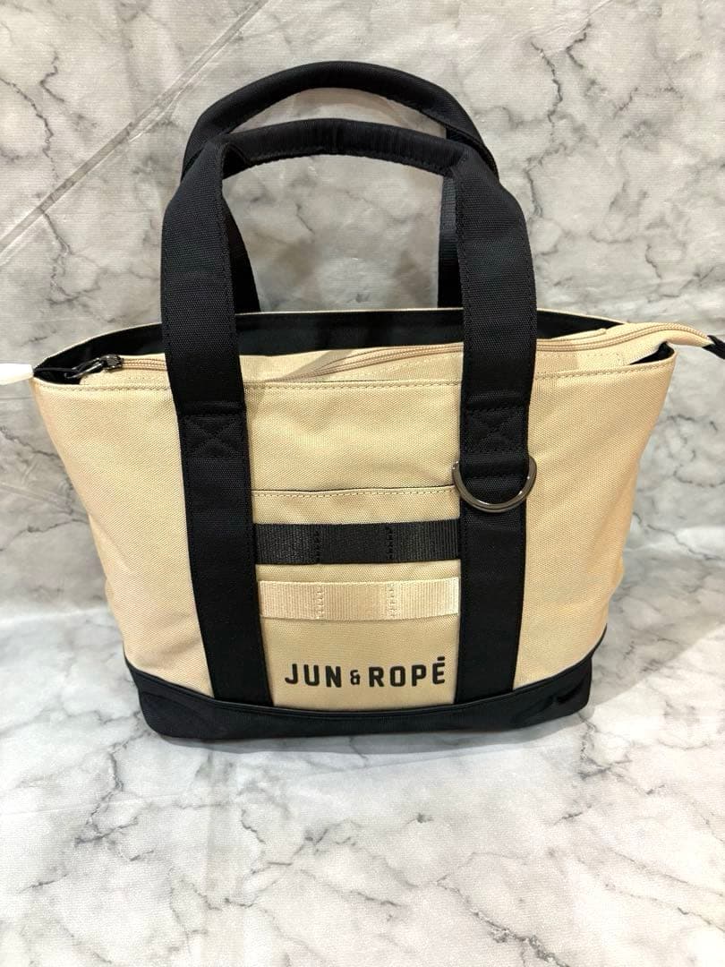 JUN&ROPE ジュンアンドロペ　トート　ゴルフ　バッグ ベージュ