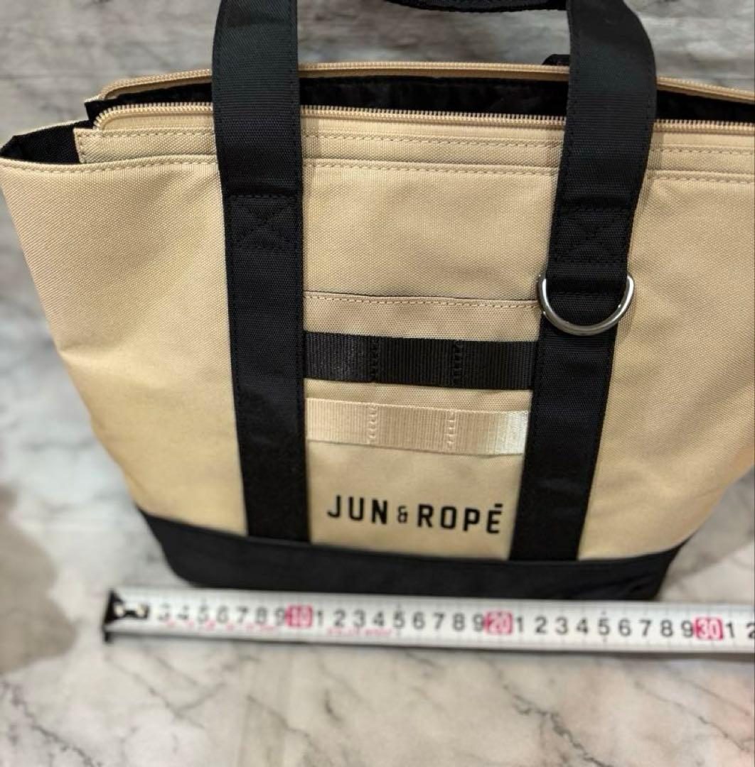 JUN&ROPE ジュンアンドロペ　トート　ゴルフ　バッグ ベージュ