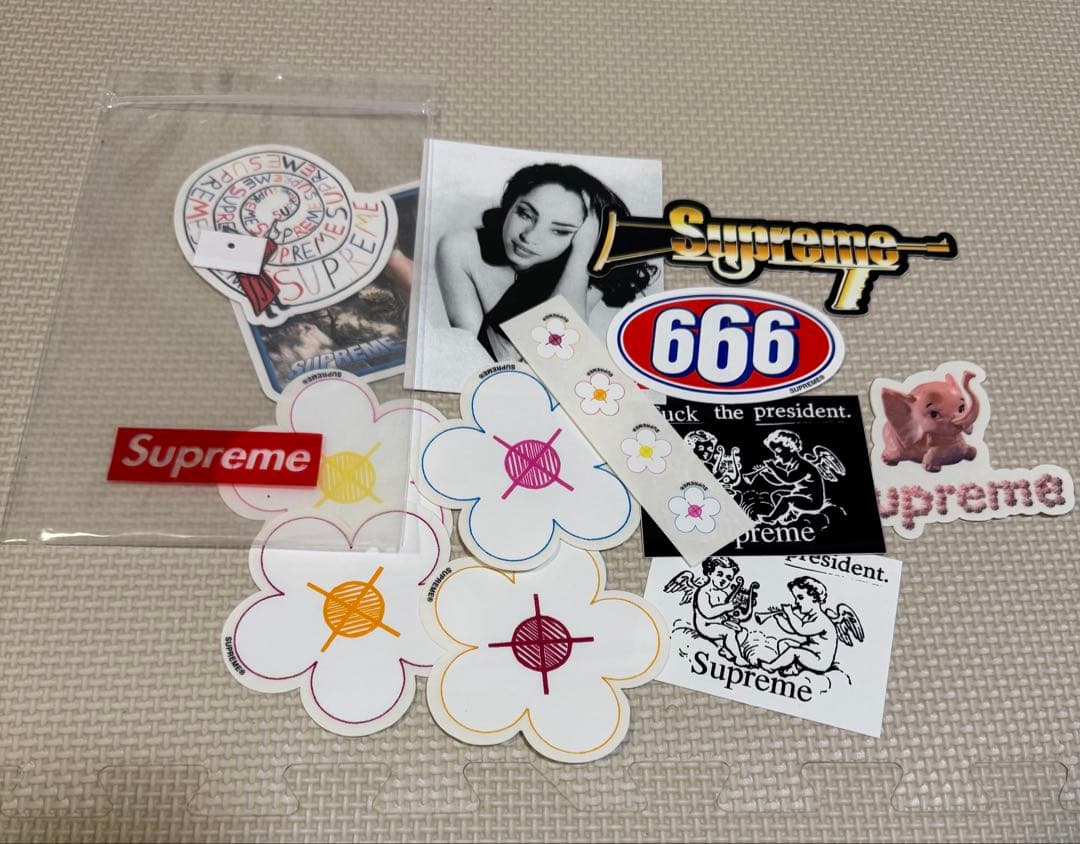 17ss supreme ステッカーセット　sade mickey flower