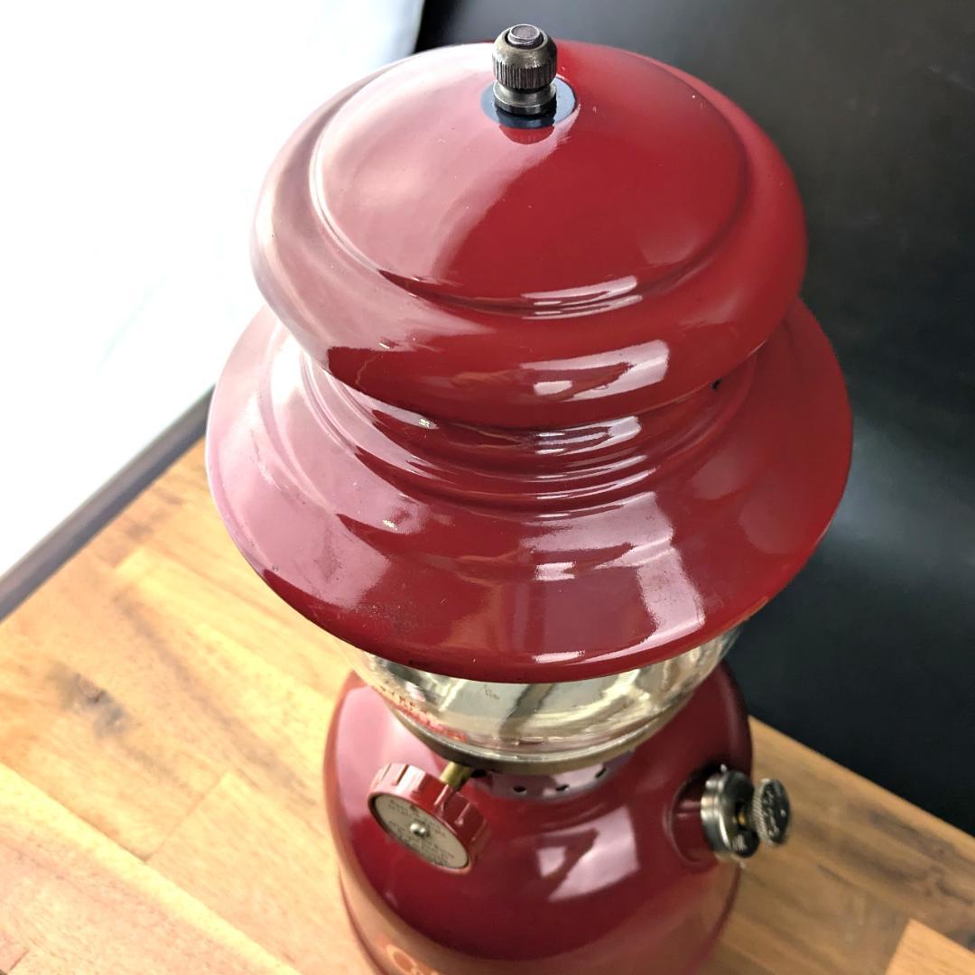 Coleman 200A バーガンディ 1962年2月製 ランタン ケース付き