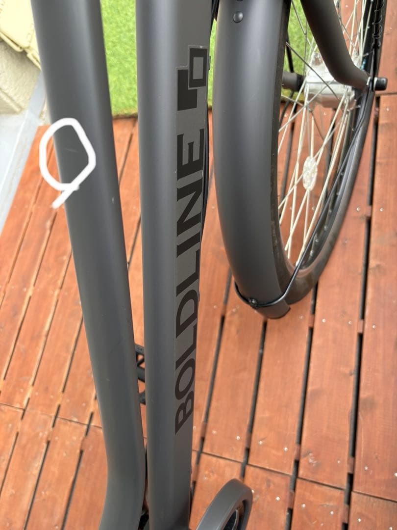 ⭐︎ふにふに⭐︎ ボールドライン　27インチ 自転車 マットブラック