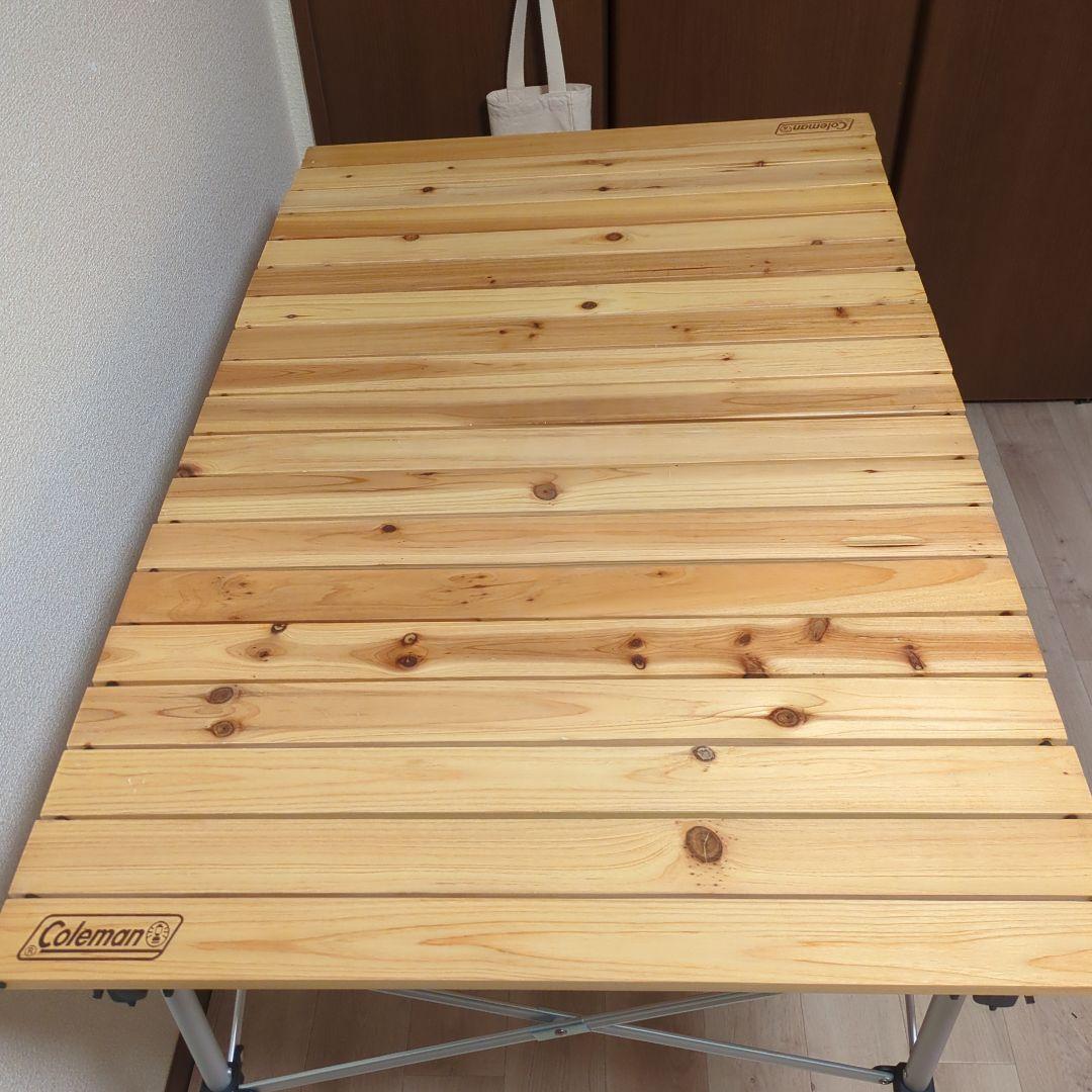 Coleman ナチュラルウッドロールテーブル110