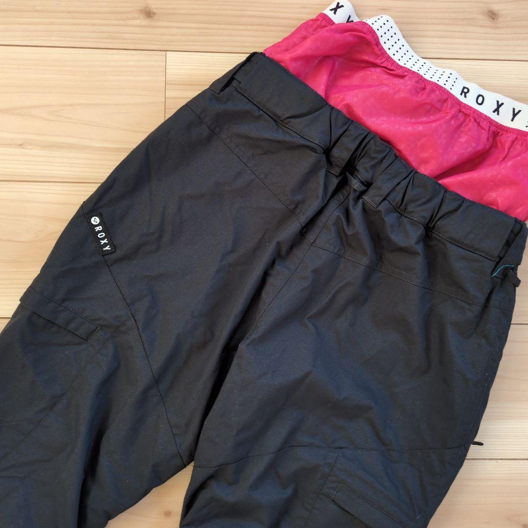 美品　ROXY マルチカラージャケット フード付き　上下セット　スノーボード