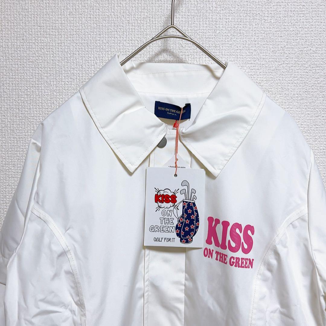 新品タグ付き　キスオンザグリーン　ゴルフ　レインワンピース M　2way