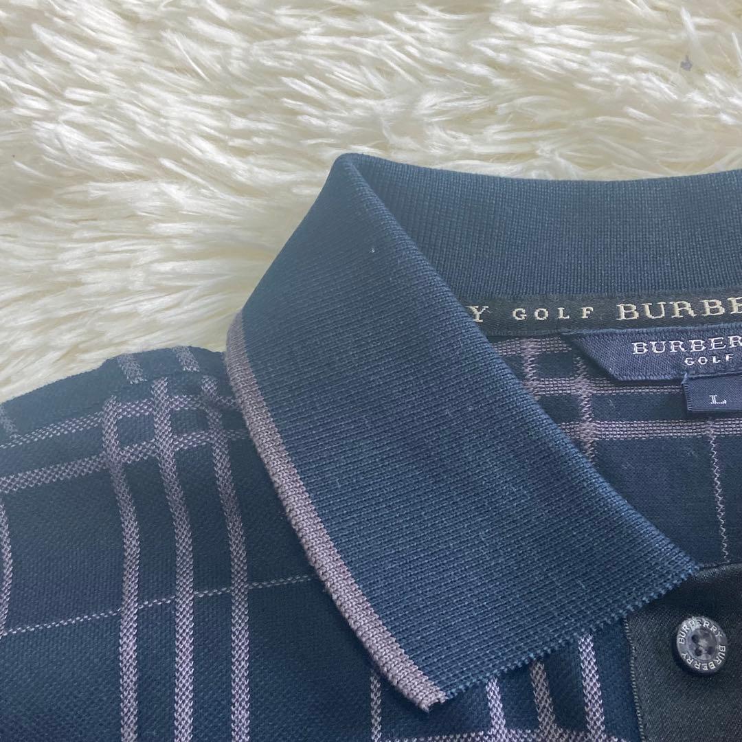 バーバリーゴルフ BURBERRY GOLF 刺繍ポロシャツ メンズ L ノバ