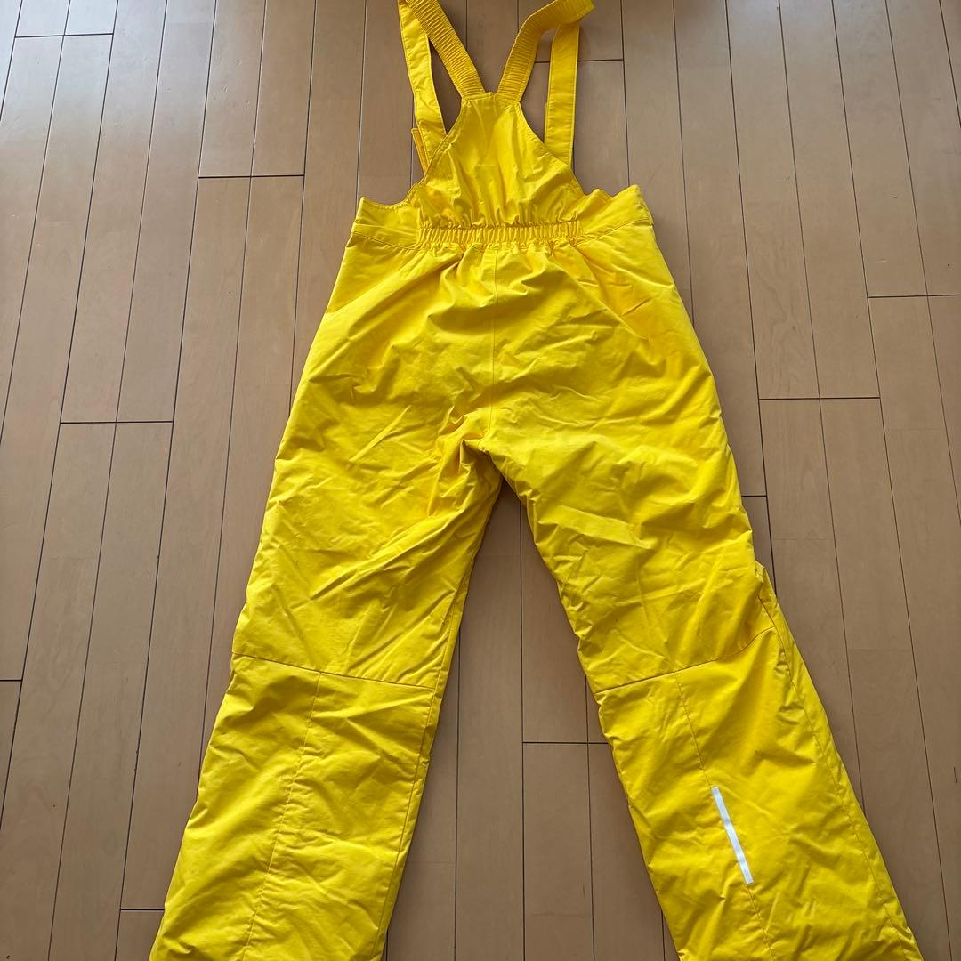 美品☆DESCENTE 子ども用スキーウェア 紺色/黄色 160