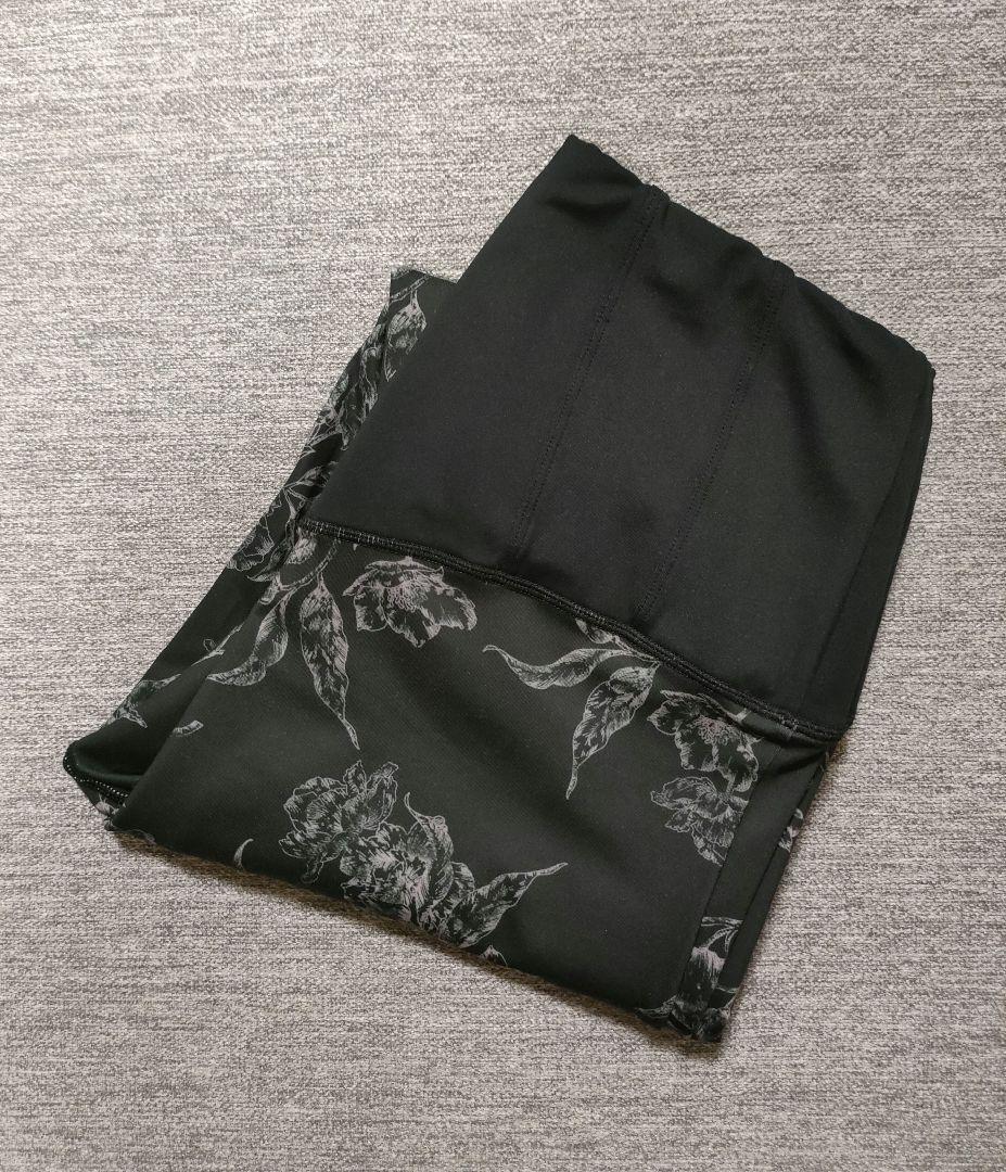 ⑤SUKALA スカーラ ヨガウェア 花柄 レギンス M ブラック