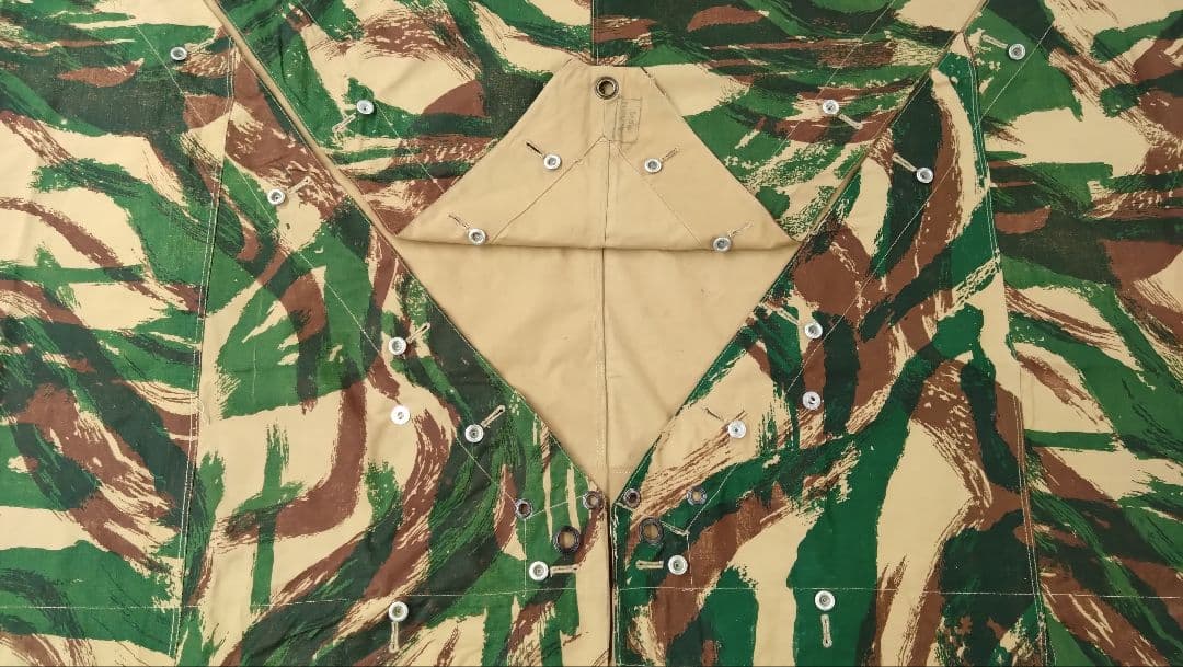 フランス軍リザードカモ ポンチョテント ツェルトバーン 軍幕