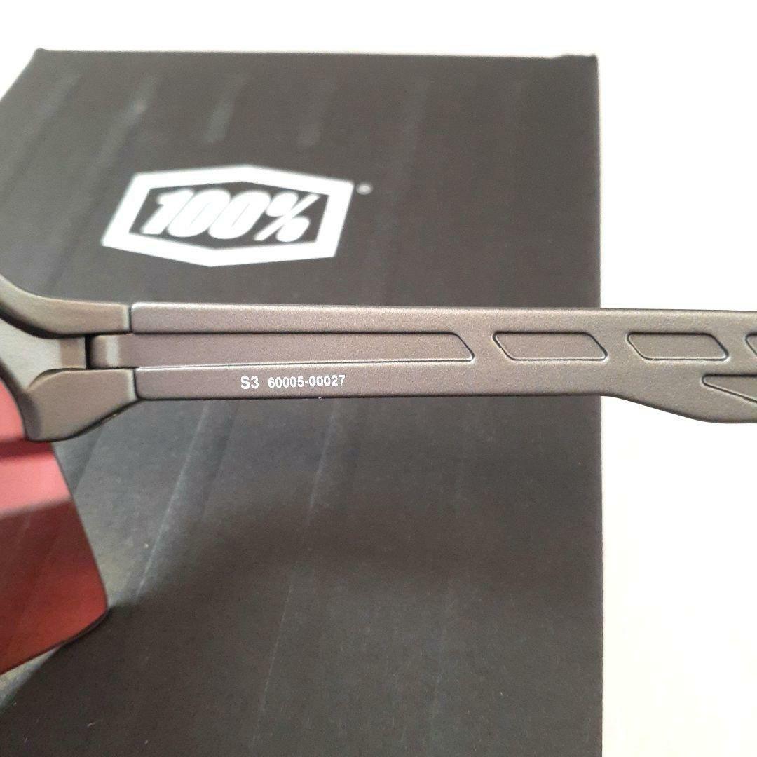 100% S3 ガンメタ レッド ワンハンドレッド