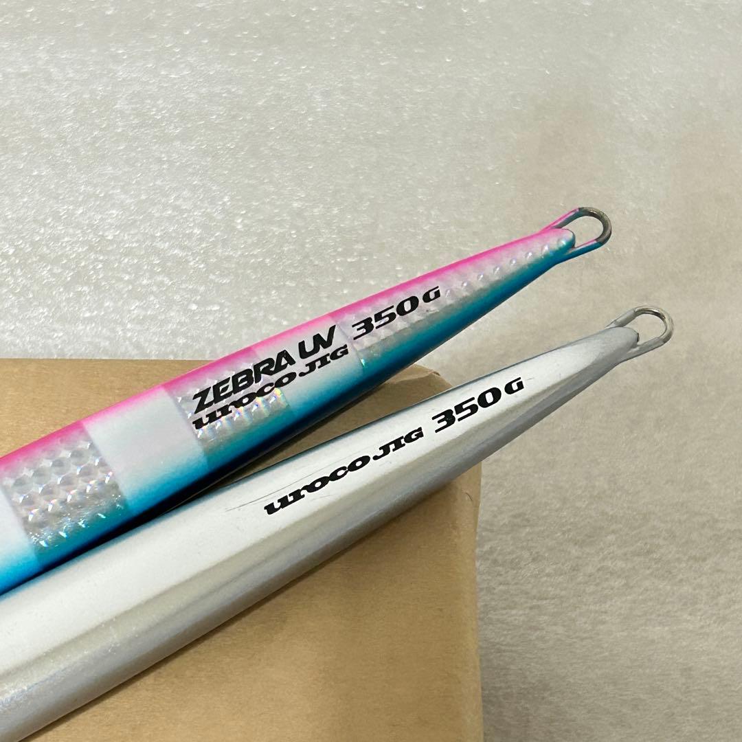 ウロコジグ UROCO メタルジグ 350g 2本 ゼブラ ZEBRA UV