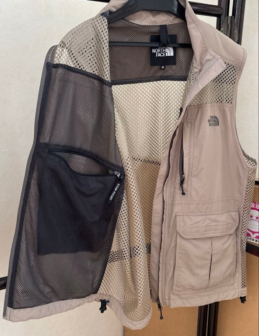 ノースフェイス　キャンプ　フィッシュ　メッシュベスト