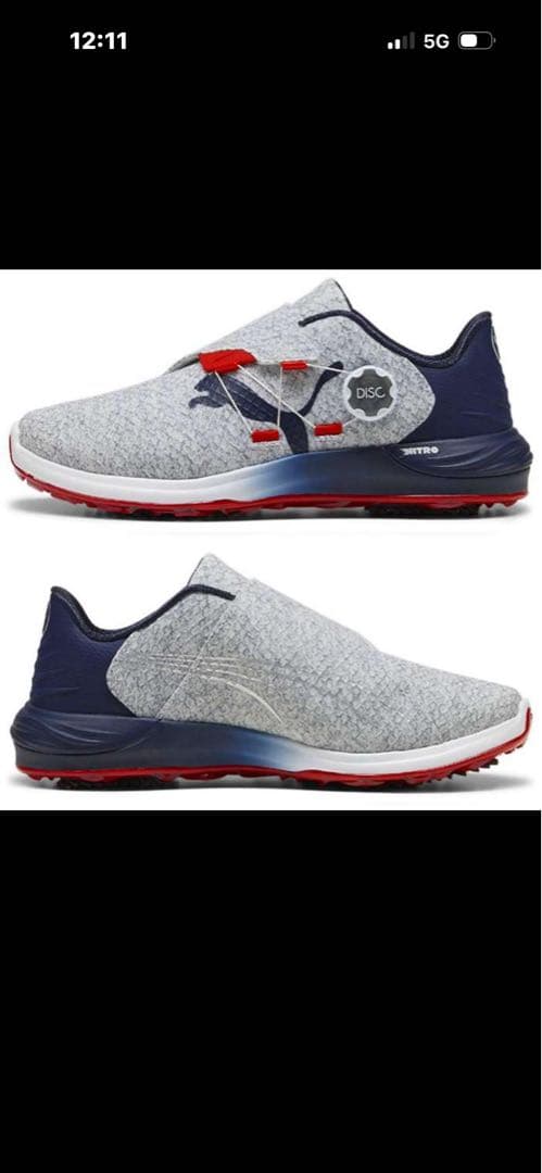 【新品・半額】PUMA NITRO ゴルフシューズ　定価23,100円税込み