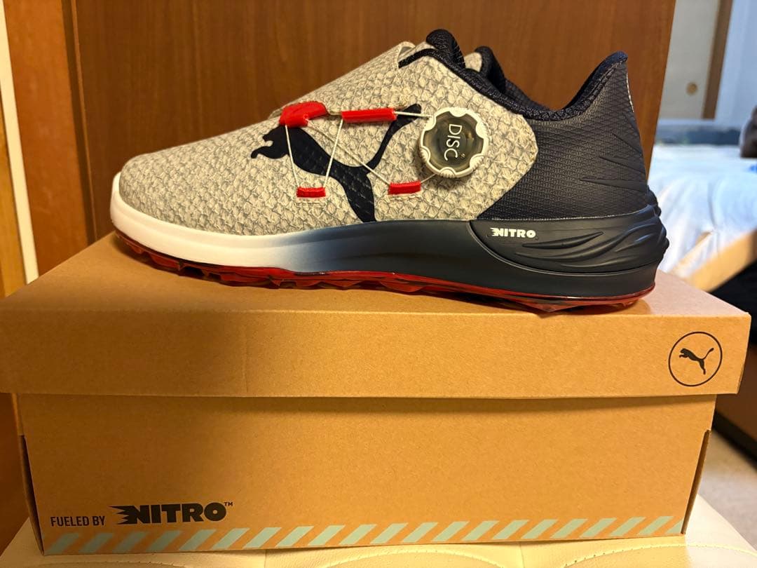 【新品・半額】PUMA NITRO ゴルフシューズ　定価23,100円税込み