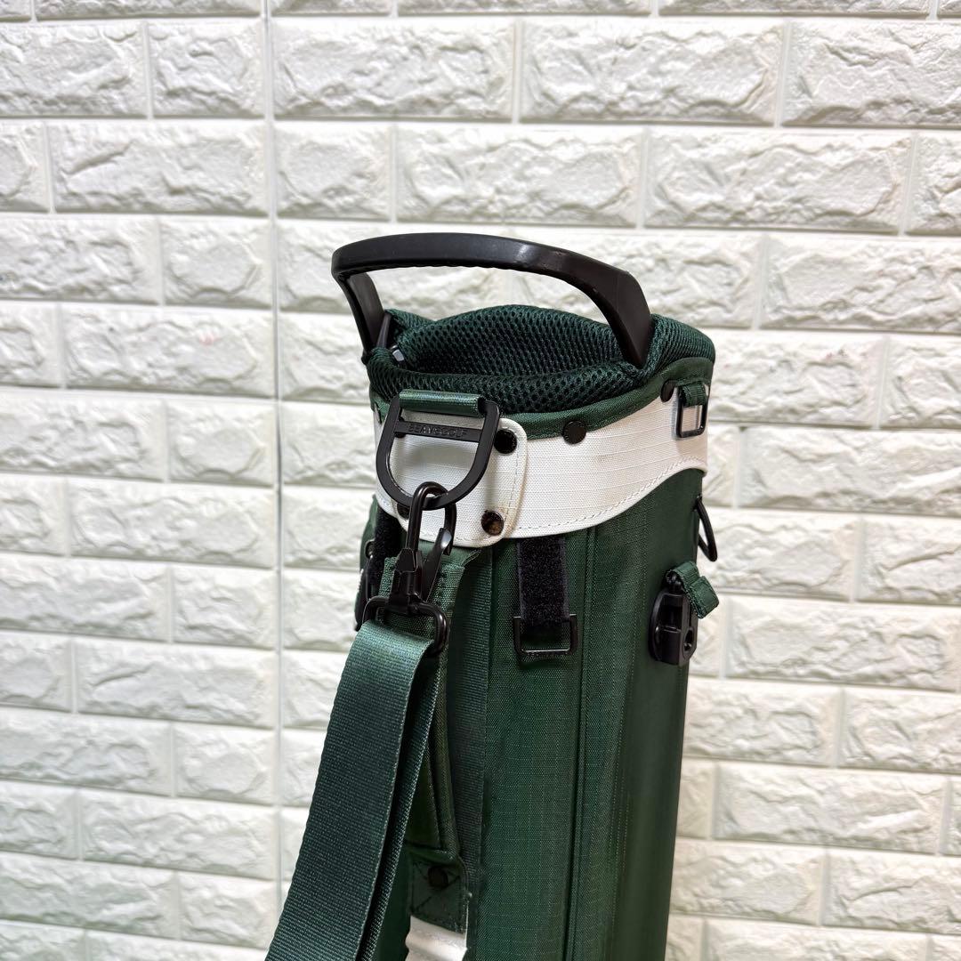 超美品　BEAMS GOLF キャディバッグ モスグリーン　スタンド式