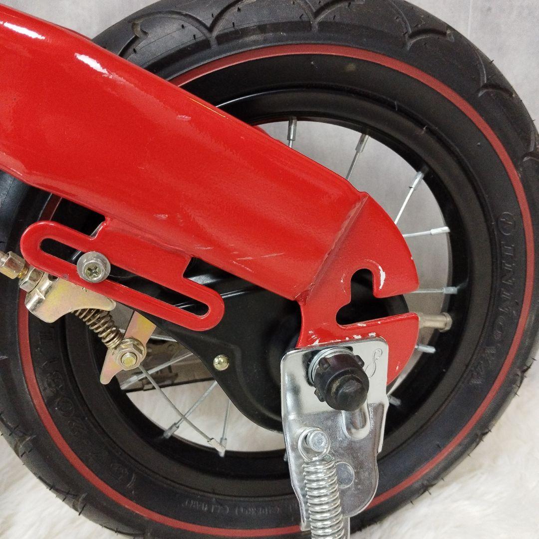 【未使用級】 へんしんバイク 12インチ 赤 スタンド＆工具セット付