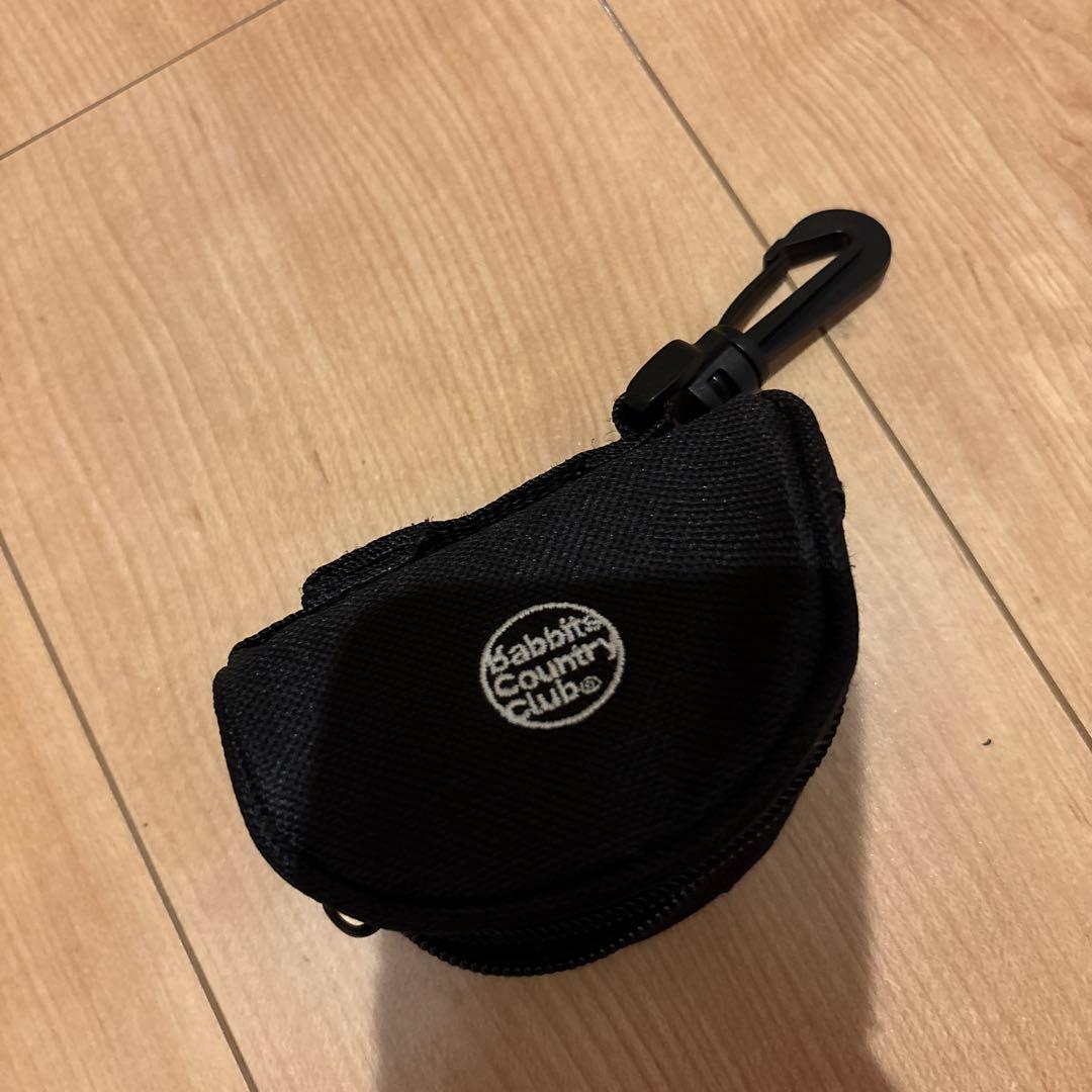 FR2GOLF ボールポーチ カラビナ付き 黒