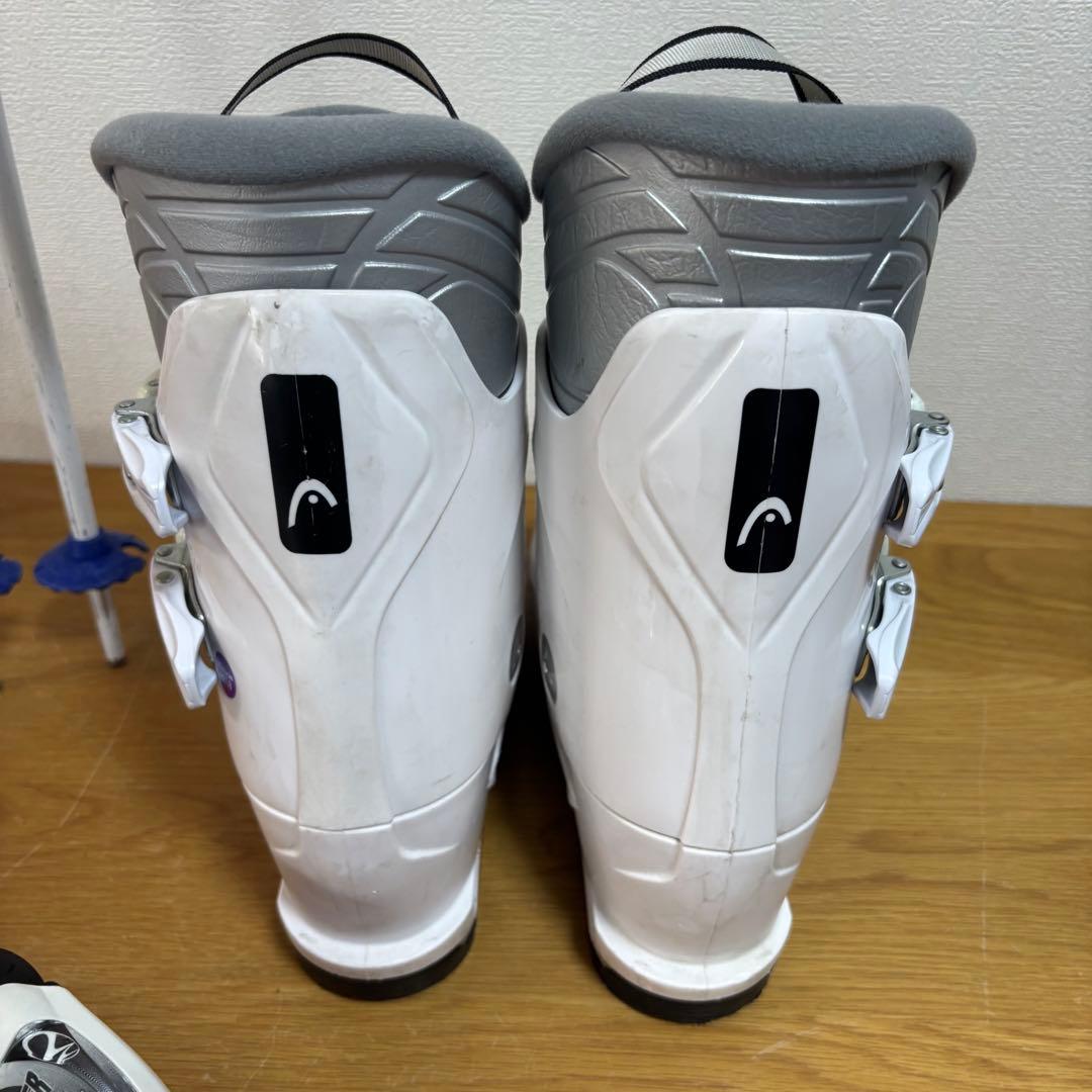ジュニアスキーセット　K2 136cm 24-24.5cm ストック付