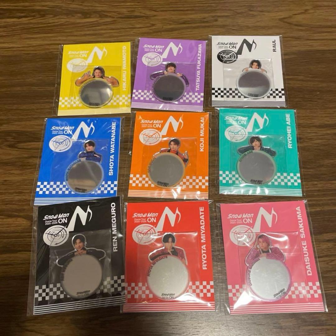 9人　コンプ　ミラーステッカー　Man ON 音故知新　全員