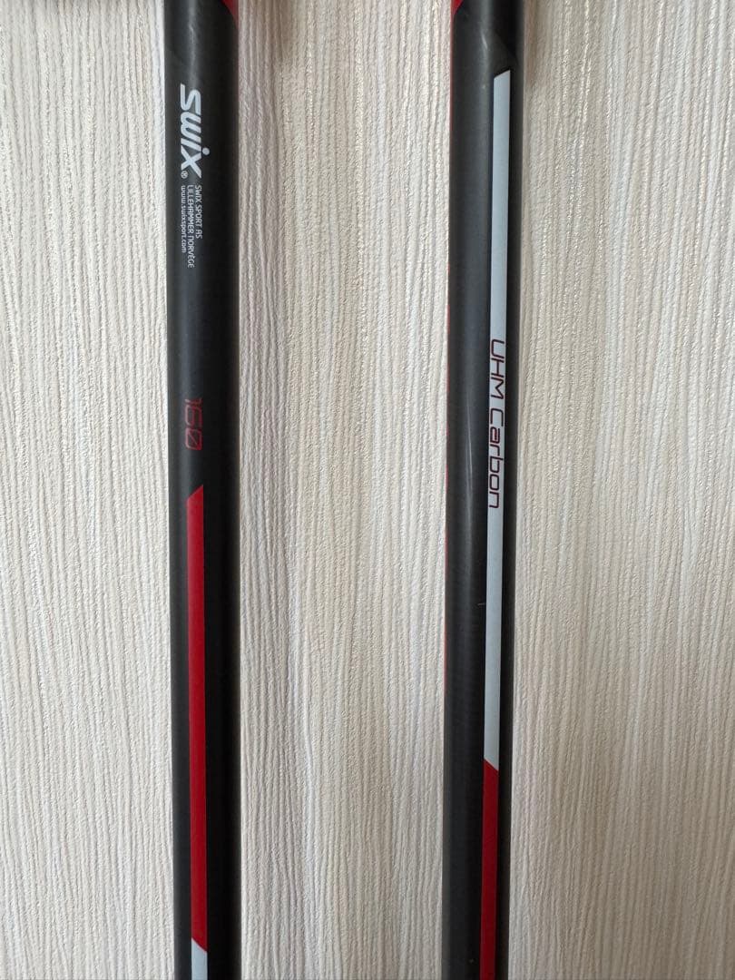 SWIX クロスカントリースキー ストック 157.5㎝　ストラップ付き