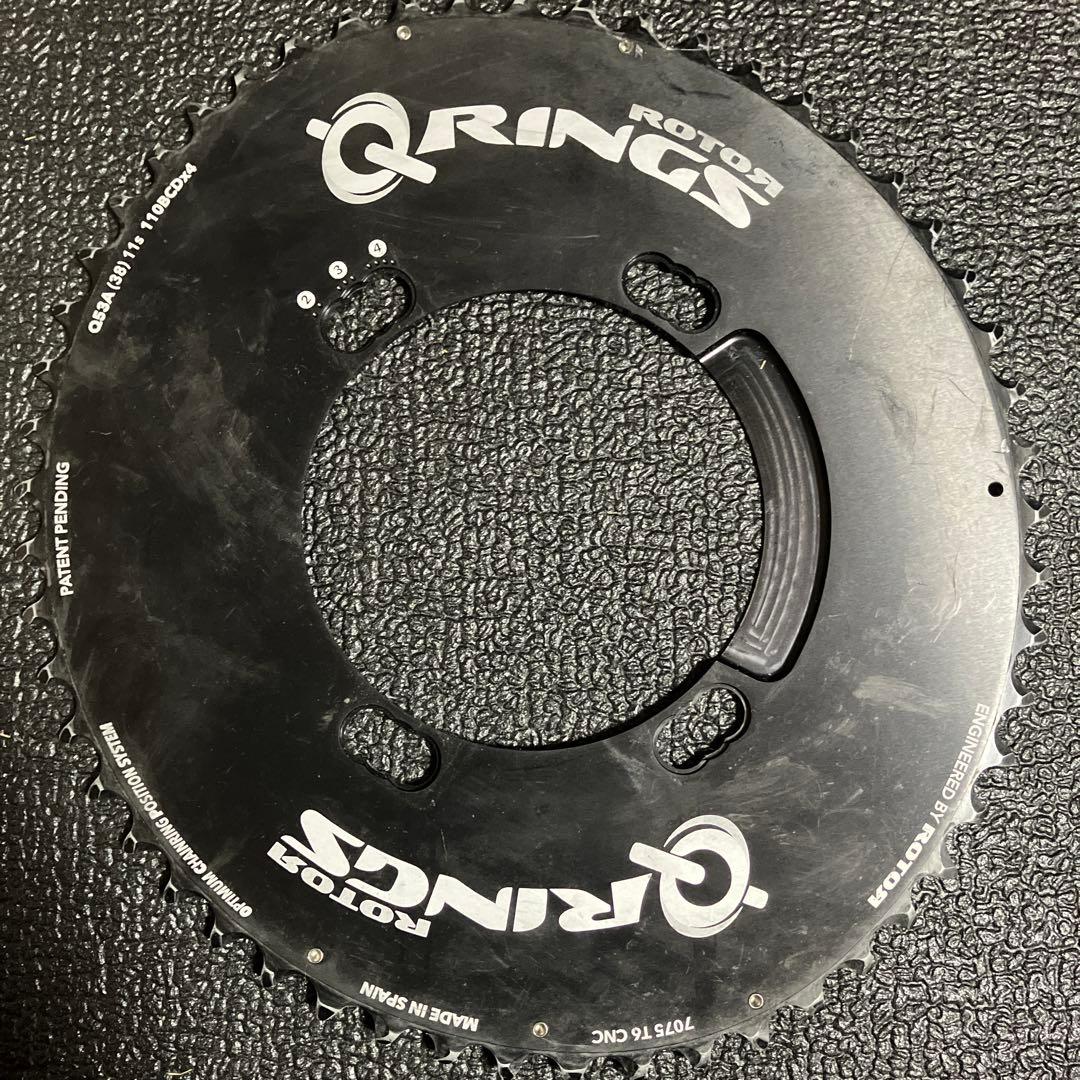 T*K様 Rotor q-rings 53-38 楕円チェーンリング、ボルト、カ