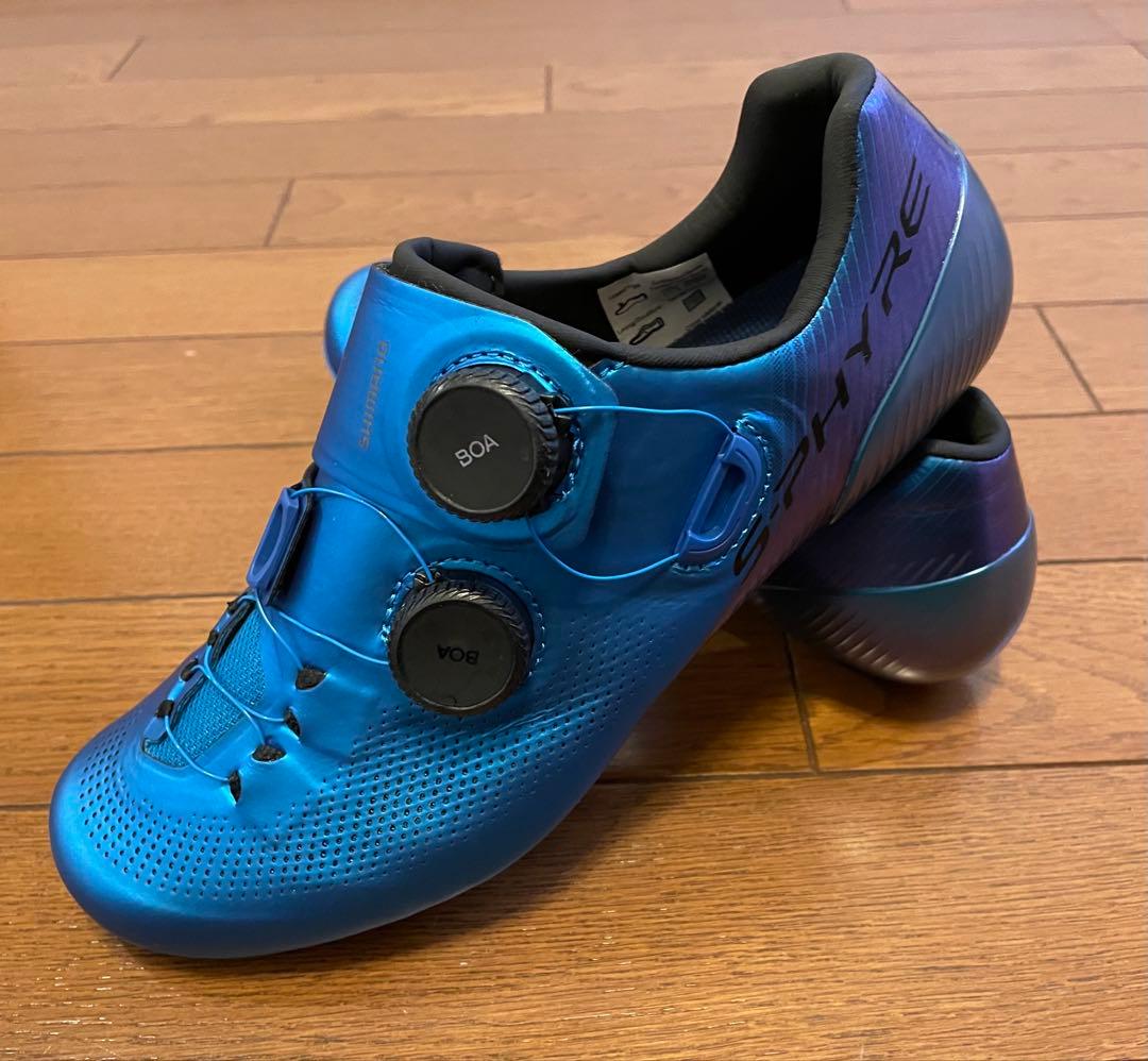 G*a様 シマノ SH-RC903 BLUE 39 WIDE 24.5cm 試履