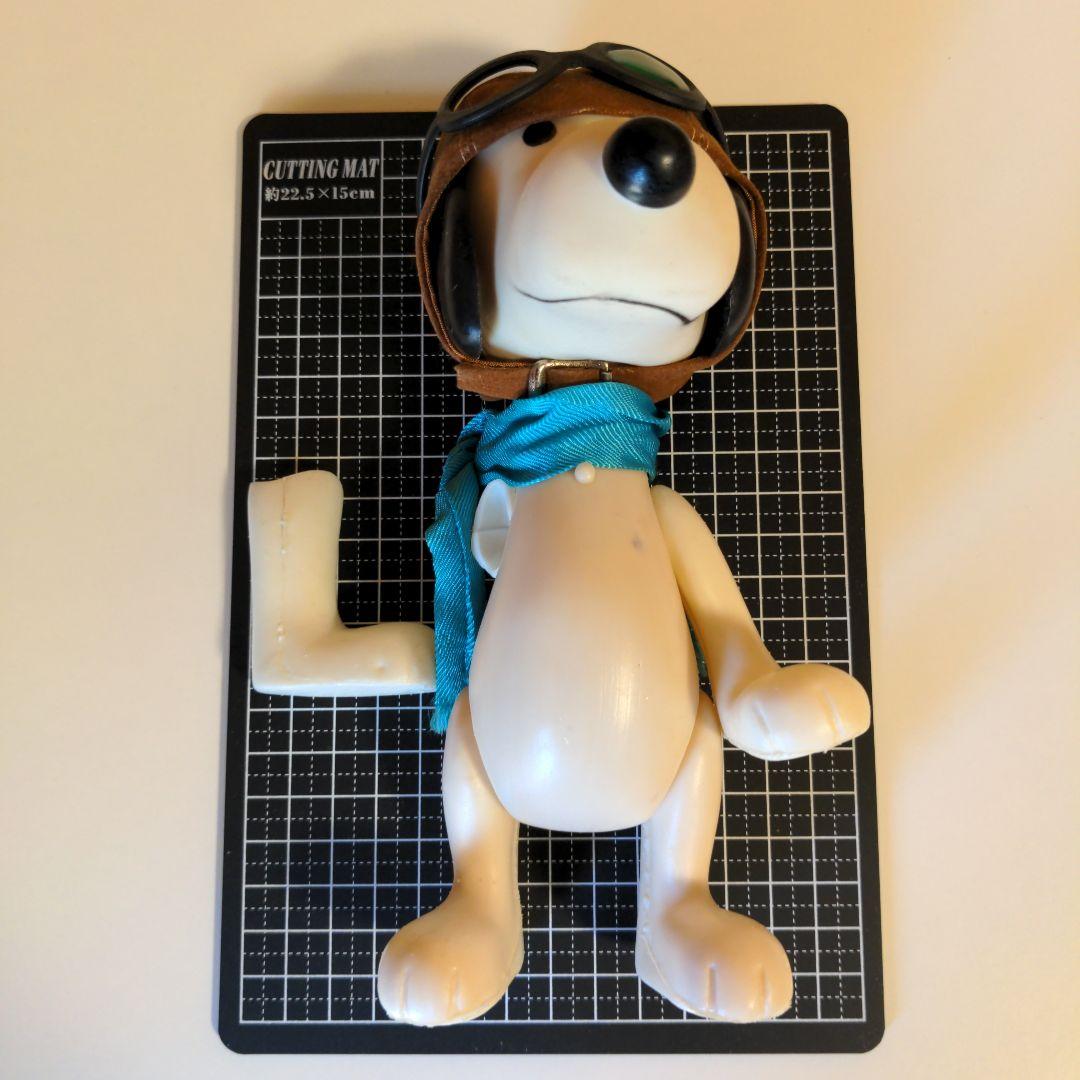 スヌーピー フライングエース フィギュア 人形 レトロ ソフビ SNOOPY