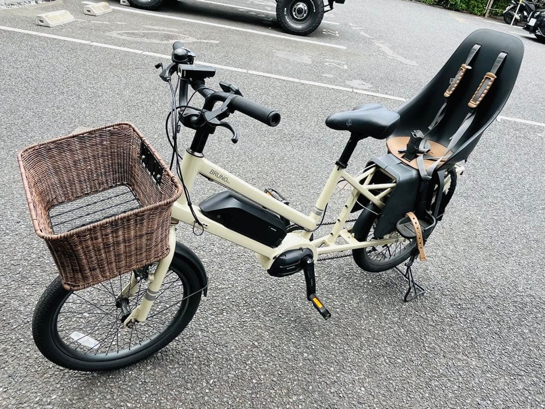 【引取り限定】BRUNO e-tool チャイルドシート付き 電動 子供乗せ