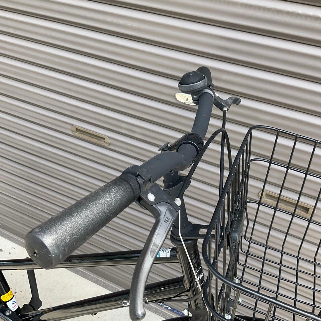 【前橋市内引渡し】自転車27インチ カゴ/鍵/ライト付き