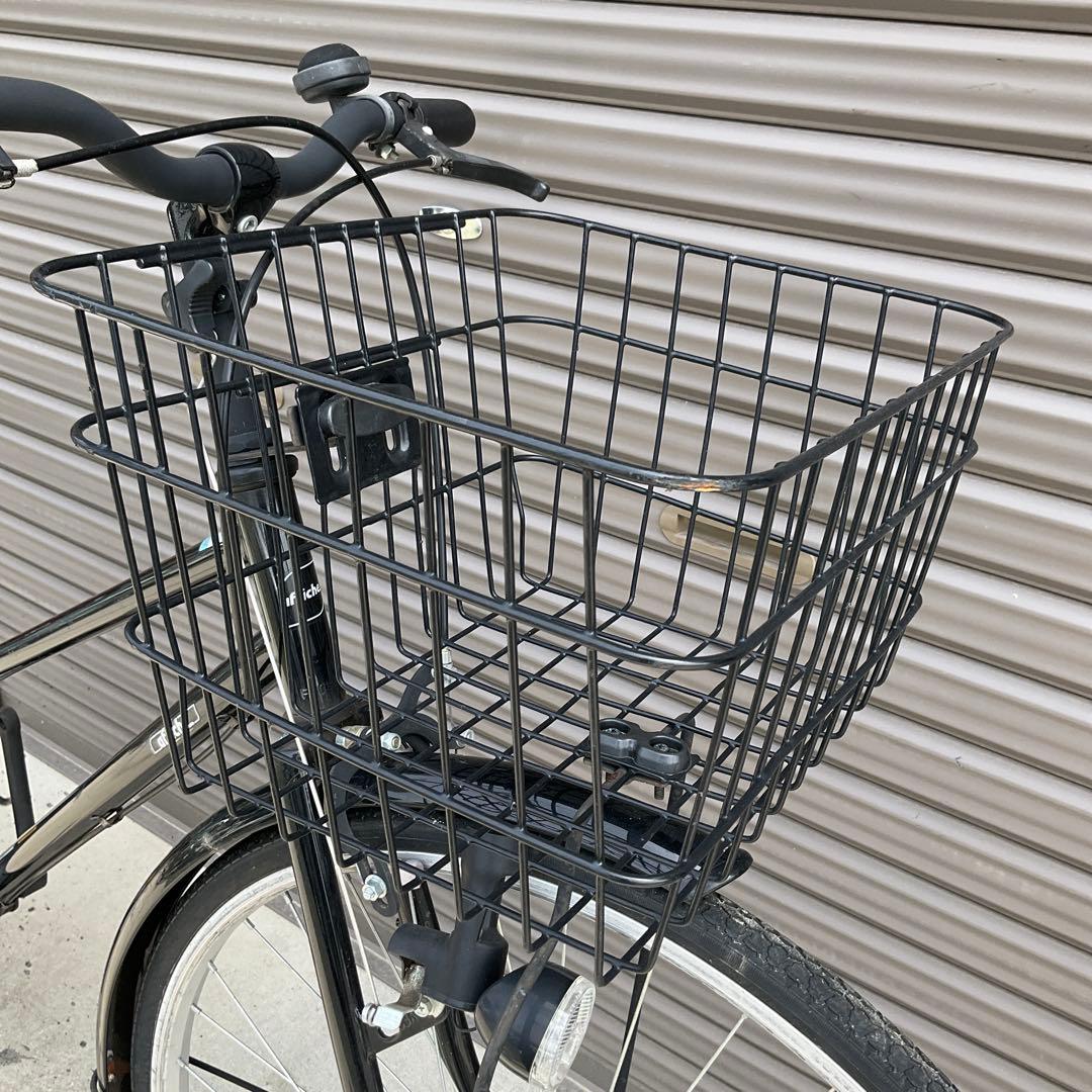 【前橋市内引渡し】自転車27インチ カゴ/鍵/ライト付き