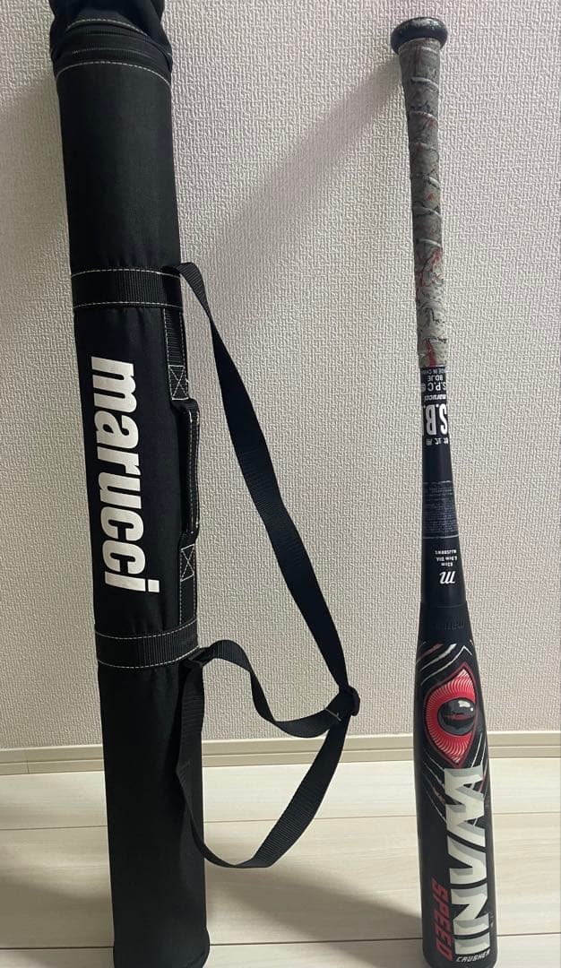marucci ワニクラッシャー 一般軟式バット 83cm ケース付き 赤ワニ