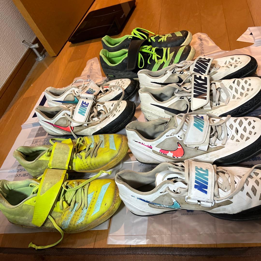 NIKE、adidas スローイングシューズ、投擲シューズ 5足セット　28cm