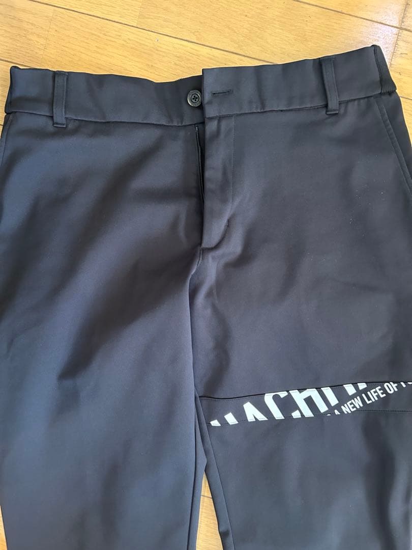 2XL 8YARDS ハチヤーズ アンクルストラップ ジョガーパンツ ブラック