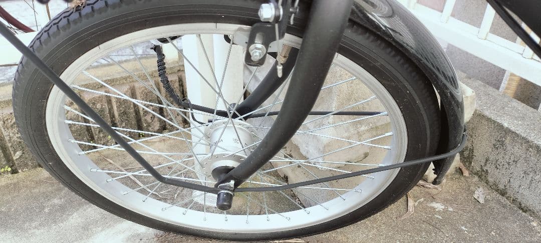 折りたたみ自転車 バスケット付き