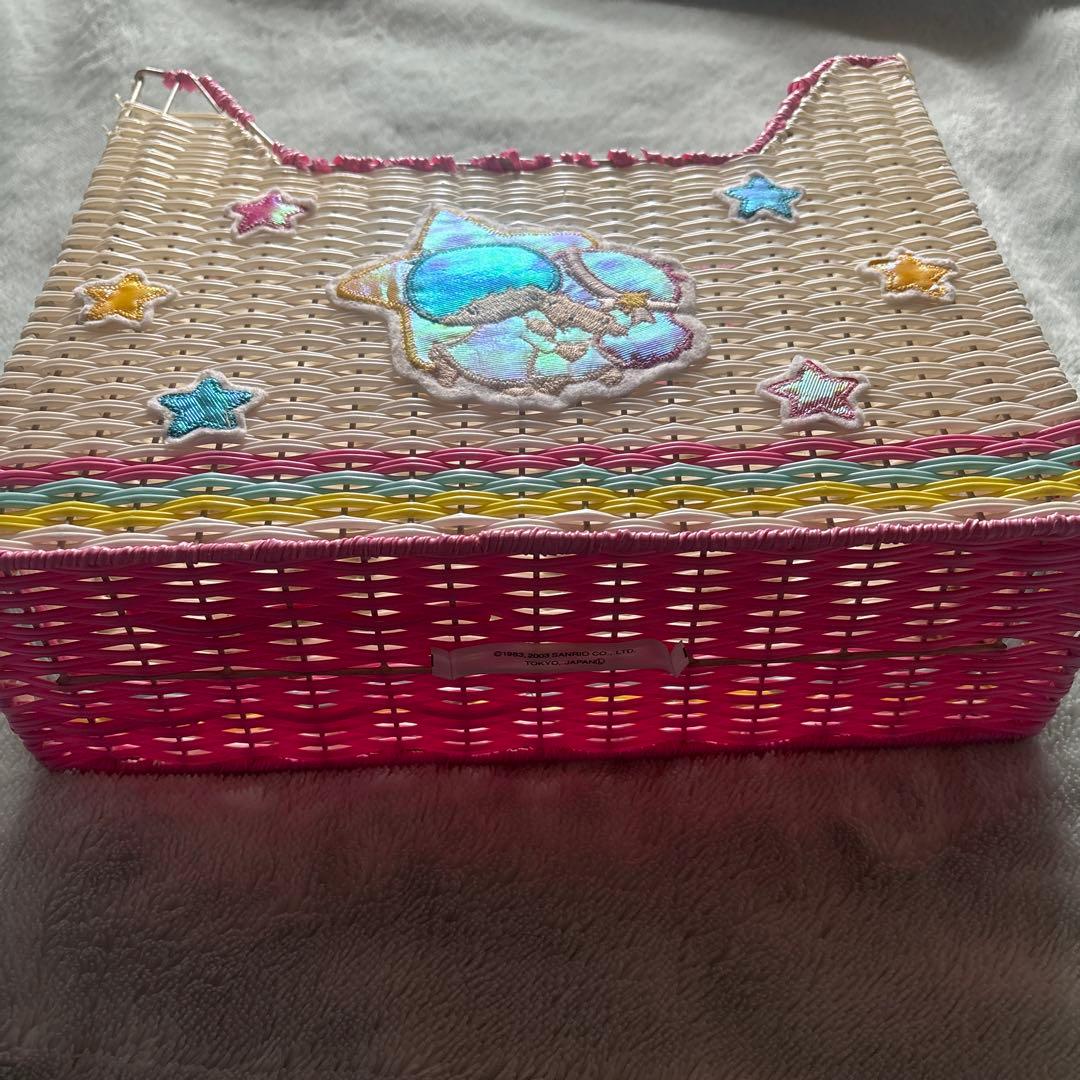 SANRIO キキララ リトルツインスターズ 小物書類ケース　レトロ 2003年