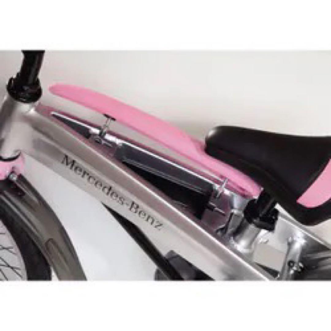 Mercedes-Benz 幼児用自転車 シルバー/ピンク