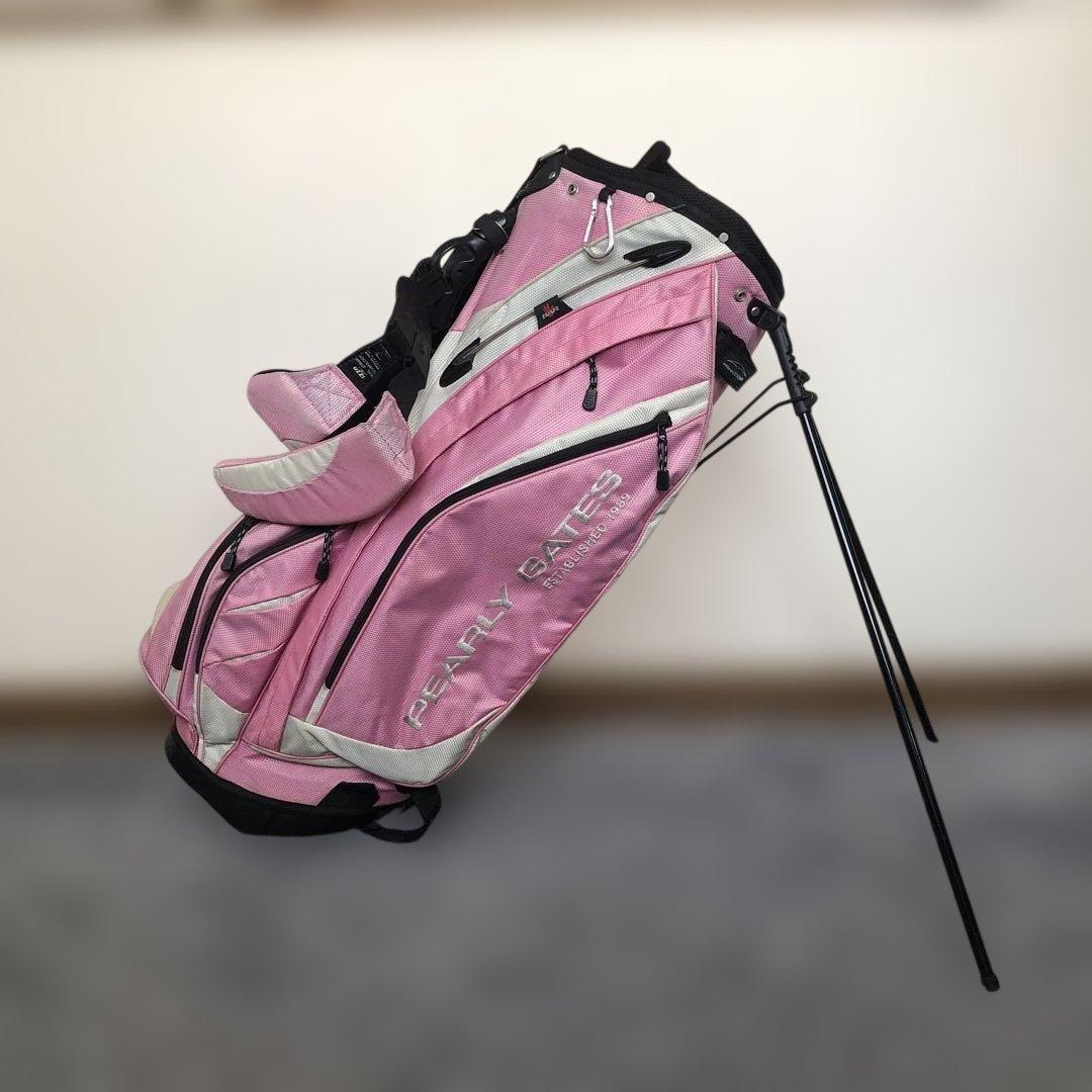 ピンク I LOVE GOLF ゴルフバッグ