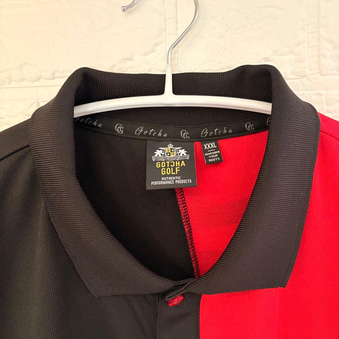 【美品】GOTCHA GOLF ガッチャ 吸汗速乾 半袖ポロシャツ XXXL