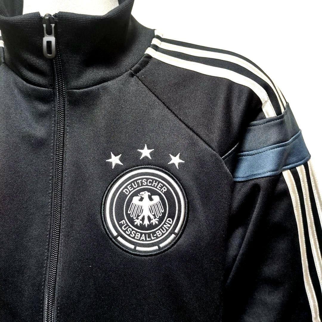 【極美品】adidas アディダス ドイツ代表 フルジップジャージ ブラック