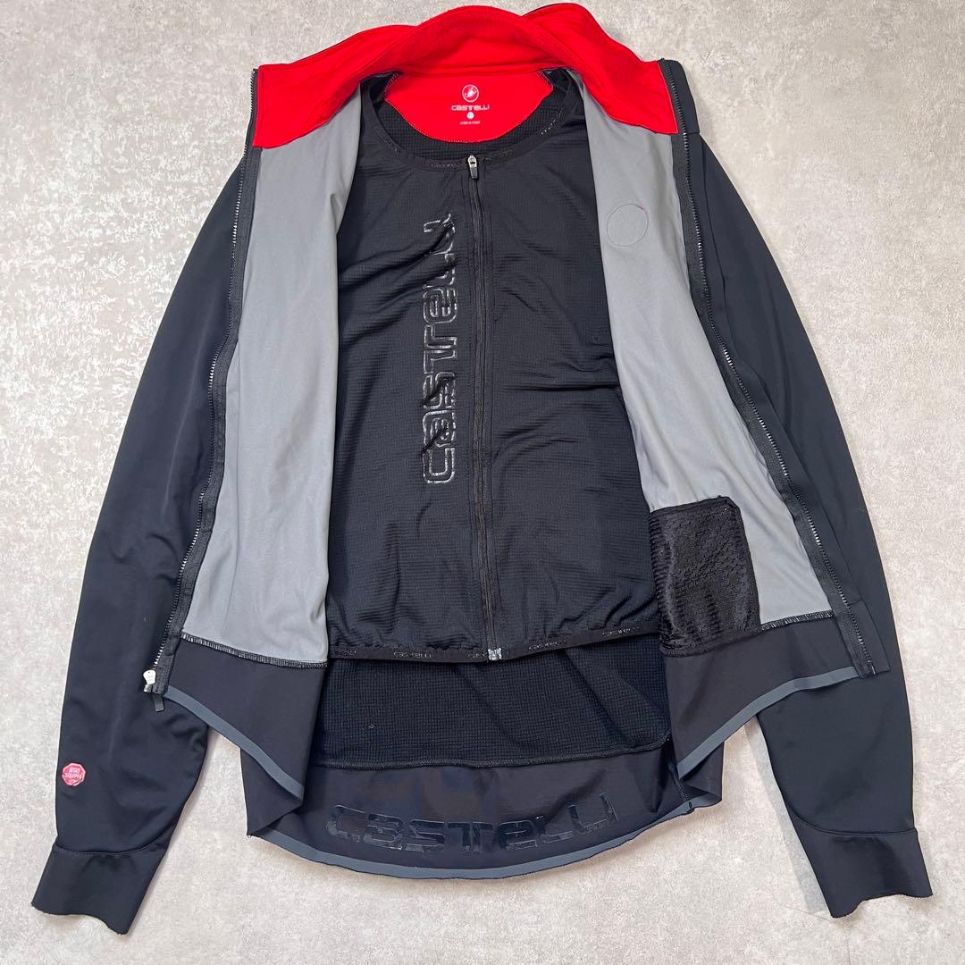 【美品】カステリ サイクリングジャケット ゴアウィンドストッパー XL