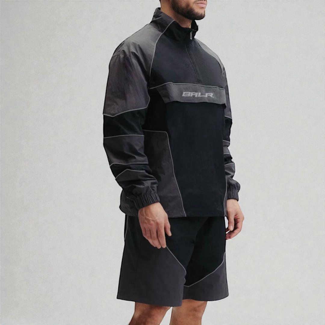 定価9万 新品 BALR. ナイロン セットアップ L 黒 JEZRA ボーラー