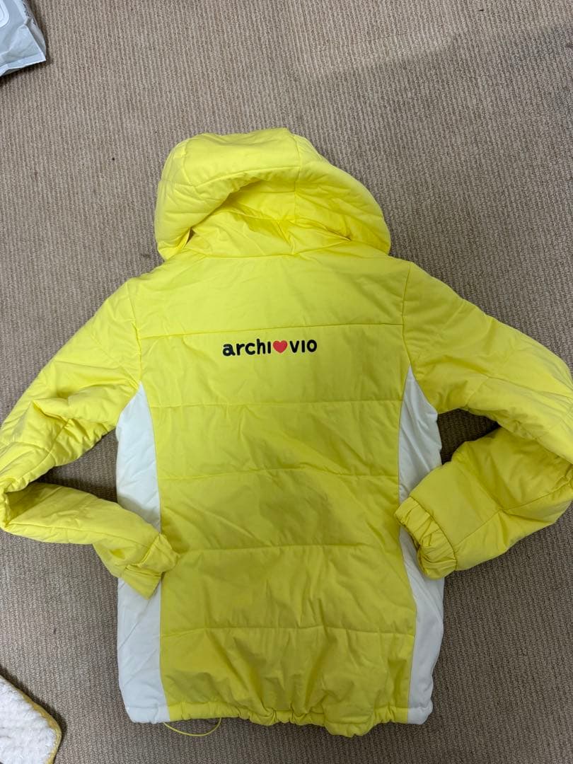 一度のみ使用♡archivio イエローフード付きジャケット♡36